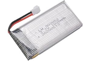 YUNIQUE GREEN-CLEAN-POWER - Batteria LiPo Ricaricabile 3.7V 1800mAh per Droni | Compatibile con KY601S SYMA X5 Series M18 | Lunga Durata per Quadricotteri, Silver