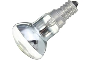 JIzian 1Pc 30 Watts White Edison Bulb E14 Light Holder R39 Reflector Spot Light Bulb Lava Lamp Incandescent Filament Lamp Dimmable Light Bulbs Incandescent Bulbs (65 * 39mm)