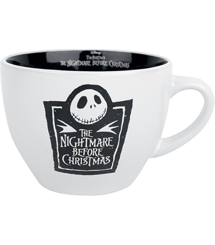 Pyramid International The Nightmare Before Christmas - Set regalo con tazza da 312 ml e sottobicchiere in scatola di latta, eccellente per i fan della Disney, taglia unica