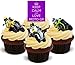 Produktbild Bleib ruhig Liebe Moto GP - 12 essbare hochwertige stehende Waffeln Karte Kuchen Toppers Dekorationen, Keep Calm Love Moto GP - 12 Edible Stand Up Premium Wafer Card Cake Toppers Decorations