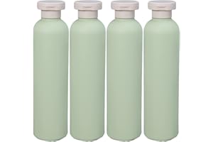 ZOUWEL 4 Stück Squeeze Bottles mit Flip Cap, nachfüllbare Kunststoff-Reiseflaschen für Cremes, Lotion, Shampoo, Conditioner (260ml)