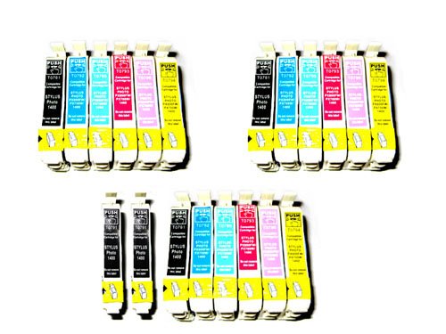 20x kompatible Premium Druckerpatronen Für den Drucker Epson Stylus Photo PX 730 WD Hohe Kapazität! Mit CHIP!