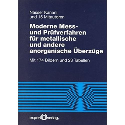 [PDF] Download Moderne Mess- und Prüfverfahren für metallische und andere anorganische Ìberzüge (Reihe Technik) Kostenlos