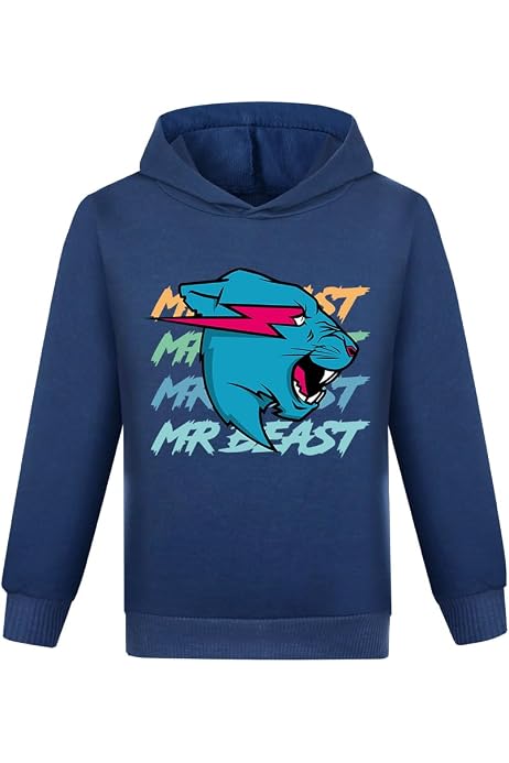 Forlcool Sweat à Capuche Et Pantalon Enfant Imprimé Chat Éclair - YouTube Merch - Taille 120-170