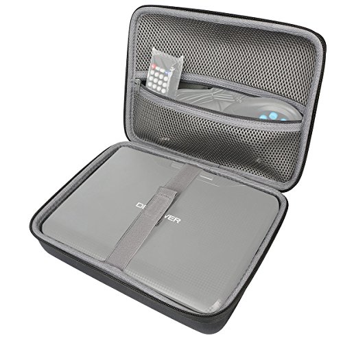 Hart Tasche Tragetasche für DBPOWER 9.5" Tragbarer DVD-Player, 5-Stunden-Akku, Swivel-Bildschirm, unterstützt SD-Karte und USB, mit Game ControllerCar Charger