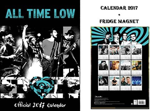 ALL TIME LOW OFFICIAL 2017 CALENDAR + ALL TIME LOW FRIDGE MAGNET