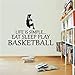Produktbild Waofe  Wandaufkleber Leben Ist Einfach Essen Schlaf Spielen Basketball Wanddekoration Vinyl Wohnkultur Removebale Room Decor Wandbild 57 * 83 Cm