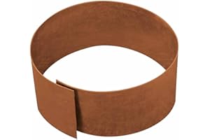 bellissa Bordure de Jardin & pelouse Cercle en corten - 99672 - Rond et décoratif en Acier corten - Hauteur 13 cm, diamètre 40 cm - avec Technique d'assemblage brevetée