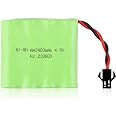 Batteria Ni-Mh 4.8V 2400mAh Ricaricabile | Per Controllo Remoto Auto, RC Rock Crawler | Ricarica Rapida, Durata 18+ min, Verde