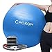 Produktbild cpokoh Anti Burst und Rutschfeste Yoga Ball, Gymnastikball, Fitness Ball, Total Body Balance Ball, mit Fuß Pumpe, blau