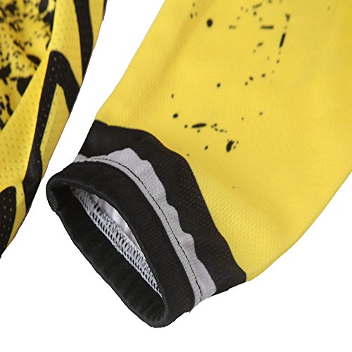 Lixada Atmungsaktive Langarm Radtrikot Set Gepolsterte Hosen Radsport Bekleidung - 9