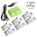 Produktbild Hubsan X4 Akku 3.7V 500mAh, Keenstne Lipo Akku with 6 in 1 Ladegerät for Hubsan X4 H107 H107C H107D H108 H107L RC Quadcopter Drone