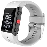 Unbekannt Smart-Armbanduhr Band Ersatz Armband Watchband für Polar V800 Silikon Colorful 25 mm- Einheitsgröße weiß