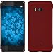 Produktbild PhoneNatic Case für HTC U11 Hülle rot gummiert Hard-case + 2 Schutzfolien