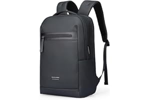 MUZEE MARK RYDEN PU wodoszczelny plecak na laptopa, biznesowy plecak męski, na 15,6 cala, plecak dojazdowy z przyłączem ładowania USB-C