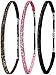 Produktbild Ivybands ® - Das Anti-Rutsch Haarband | 3-er Pack Ivybands Ivy Classics Set | 1cm Breites Haarband Super Thin One Size , schwarz braun fresco Glitzer , IVY133 IVY261 IVY506