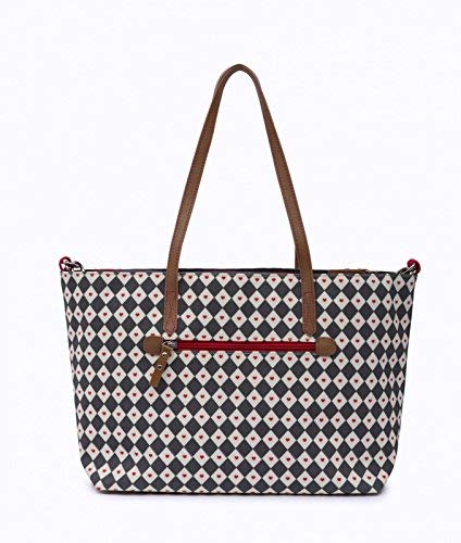 Preisvergleich Produktbild Pink Lining Notting Hill Tote Diamanten und Herzen Wickeltasche