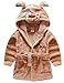 Produktbild Tkria Baby Mdchen Jungen Kleinkind Sugling Bademntel Morgenmante Kapuze Schlafanz¨¹ge Badetuch Flanell Fleece F¨¹r Kinder 1 2 3 4 5 Jahr (2-3 Jahre/98, Khaki)