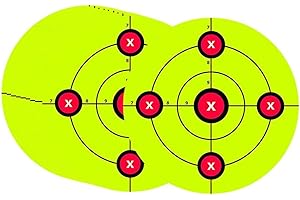 HomeDecTime Étiquette Autocollante Cible Vert Fluo 20 Pièces 20 Cm Super Haute VISIBILITÉ