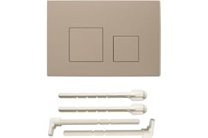 ACESOME ㅤ ACESOME Piastra di comando per WC compatibile con Geberit sigma01 sigma10 sigma20 sigma21 sigma30 sigma50 sigma60 piastra di azionamento plastica plastica per risciacquo a 2 quantità (Kaki)