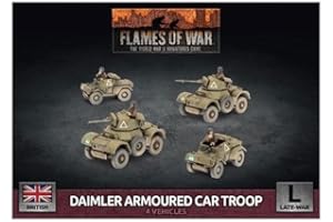 Flames of War Late War British Daimler Armoured Car Troop (BBX61)