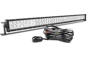 Willpower 107cm 240W Barra Led 4x4 Barras Led Coche IP67 Impermeable Faro Led Focos Led 12v 24v 6000k Barras de Luz Led para Tractor SUV ATV UTV Off-road Con Arnés de Cableado