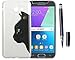 Produktbild Samsung Galaxy J5(2017) Neu Design Hülle mit Schwarz Smart Touch Pen Stift,ISENPENK Ultra Slim Silikon Soft TPU Cool Modisch Pattern Case,Schöne Einfache Outdoor Crystal Clear Transparent Wasserdicht Shockproof Anti Slip Stoßfest Protection Durchsichtig Handyhülle,Thin Silicon Cover Bumper Schutzhülle Tasche für Samsung Galaxy J5(2017) [katze#2]+Schwarz Smart Touch Pen Stift