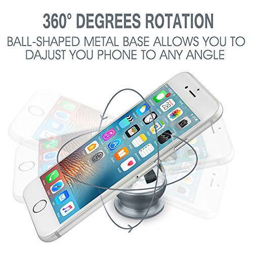 Tronisky Supporto Magnetico Auto Universale Supporto Auto Smartphone 360 Gradi di Rotazione Porta Telefono per iPhone X/ 8/ 8 Plus/ 7/ 6, Samsung Galaxy S9/ S9 Plus/ S8 / S7/ Note 8, Sony, HUAWEI, Xiaomi, GPS ecc