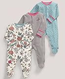 Mamas and Papas Baby-Girls 3 Pack All-in-One Limited Edition Bodysuit