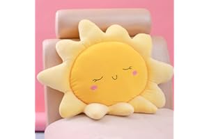 OUKEYI Cuscino da pavimento a forma di sole, grazioso cuscino per sedia, cuscino per sedia, cuscino oversize con nuvola, per la decorazione della casa, per bambini, ragazze, donne, regali (sole, 58 cm
