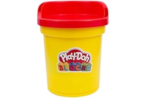BILDO Grandi Giochi Play Doh Blocks, wiadro/fotelik kontenerowy, 17 sztuk z konstrukcją i ciastem do modelowania, Pld02000