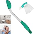 "N/A" BUENTYA Toilet Aids Tools Long Reach Bottom Wiper Holder Comfort Self-Assist Tissue Holder Tool Bum Wiper Extends 15" Grips Toilet Paper or Pre-Moistened Wipes for Disabled Pregnant Old Man