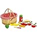 Produktbild Picknickkoffer RS927 | Ideal für das Picknick im Freien | geflochtener Weidenkorb schön mit rot weißem Tuch dekoriert | viel Zubhör | 19-teilig mit Banane, Apfel, Tasse und Messer für ein leckeres Vesper |