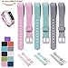 Produktbild 3PCS Fitbit Alta Armbänder + Free HD Schutzfolien, iFeeker 11 Farben Auswahl Ersatz Armband Metall Schliesse Armband weiche Silikon Uhrenarmbänder mit Justierbarem Sichere Einstellbarer Schnallenverschluss für Fitbit Alta Smart Eignung Armbanduhr(Einheitsgröße) - Rosa + Teal + Grau