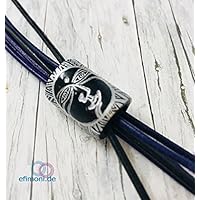 Efimoni- Dreadperle 1Stk. , 7mm bis 10mm Loch, Dreadschmuck, Polymer Clay, Dreadtubes, Bartperle, Haarperle, Großlochperle, Dreadlocks Manschette, Dread Bead, handgefertigt