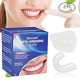 Teeth Grinding Guards, Professional Dental Guard, Moldable Dental Night Guards, Stop Teeth Grinding, Bruxism & Eliminates Teeth Clenching, Can Be Used As An Teeth Whitening Tray, Pack of 2