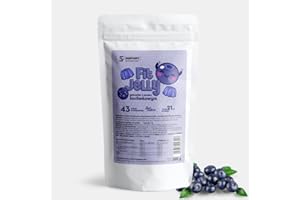 INSPORT Nutrition - FIT JELLY - Gelée sans sucre - Faible teneur en calories - Pas de graisse et pas de glucides - Teneur élevée en protéines - 301g Poudre (Myrtille)