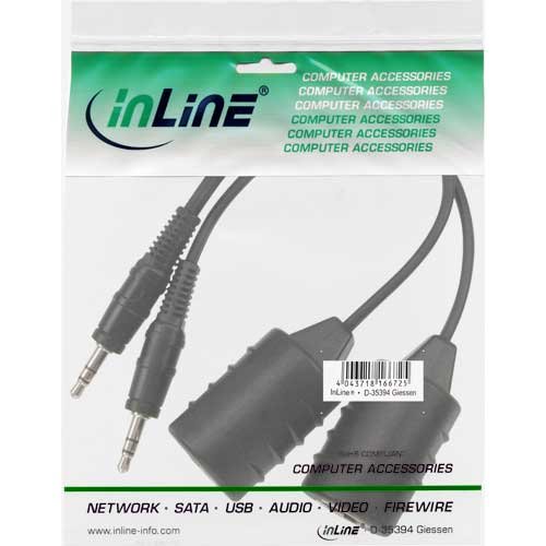InLine 89002 Audio über RJ45 passiv Adapter (2-er Pack) - 2