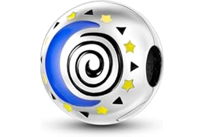 Hapour Clip Distanziatore Charm per Bracciale Clip Lock Stopper Bead Distanziatore DIY Fit Bracciale Serpente Europeo Apribile 925 Sterling Silver Beads Gioielli Regalo per le Donne Ragazze