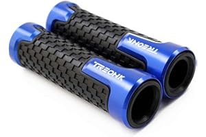 TREONK Puños para Moto Universal Empuñadura de Manillar de Motocicleta Manillar de 7/8" per XADV750 FORZA 125 AFRICA TWIN Liberty 125 MP3 300 500 XMAX 125 300 TMAX 530 560 MT 07 09 R1 R6 GS 1200 F800R