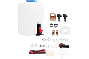 EJOYOUS Kit Serbatoio Serbatoio Pompa Pompa Lavavetri Universale Universale Strumenti di Pulizia Parabrezza 12V 1.2LTR con Staffa Tubo Ugello Staffa di Montaggio per Auto D'epoca 110943769329 SI-A0197