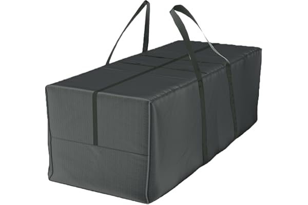 Climecare Sac de Rangement pour Coussins de Meubles de Jardin, Iimperméable, Étanche à la Poussière, Anti-UV, Robuste Tissu Oxford 600D Housse de Rangement pour Le Sapin Noel XXL(175 x 80 x 60 cm)