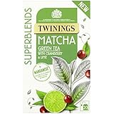 Twinings Matcha Green Tea with Cranberr & Lime 20Tea Bags.