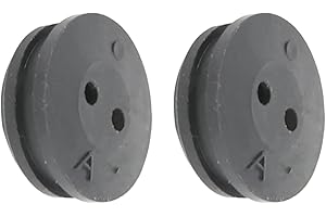 cyclingcolors 2x Passe cloison pour durite universel passage Ø5mm en caoutchouc noir Durite Gaine Câble Tuyau Tondeuse Débroussailleuse Bouchon Carburant, Ø26,5mm 2 trous