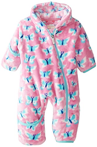 Hatley Baby-Girls Fuzzy Fleece Bundler -Butterflies Snowsuit, Pink, 18-24 Months