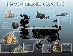 Game Of Thrones Collection Seven Kingdoms Of Westeros Map