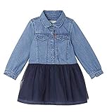 Levi's Kids Baby-Mädchen Bekleidungsset Dress NM30514, Blau (Indigo 46), 9-12 Monate (Herstellergröße: 12M)