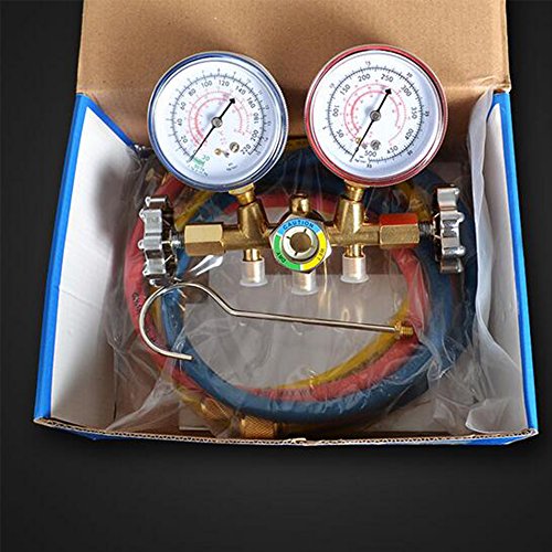 R22,600A, 134A, R12 AC Diagnosetest Manifold Messgerät Lade Kit - 2