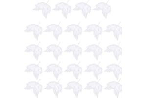 jojofuny 24 Stücke Kleine Engelsflügel Weihnachtsbaum Anhänger Weihnachten Mini Engel Flügel Deko Weihnachtsbaumschmuck Federflügel Christbaumschmuck für Tannenbaum Baby Taufe Weihnachtsdeko