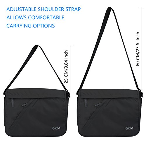 Messenger Bag von EKOOS  Unisex 14 Zoll Umh  ngetasche Aktentasche Schultertasche mit Laptopfache  Laptoptasche Notebooktasche A4 Ordner Arbeit Uni Re